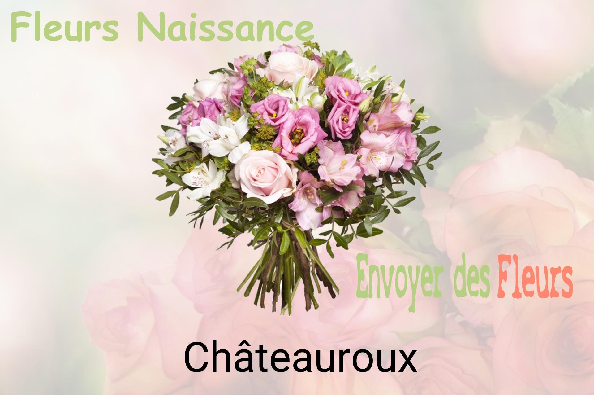 Bouquet de fleurs de naissance livré à Châteauroux
